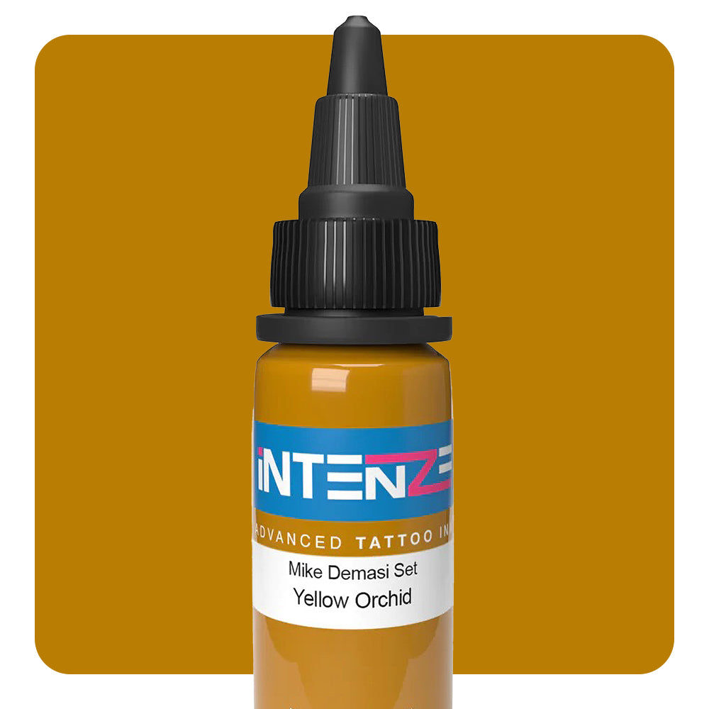 Yellow Orchid — Mike Demasi Series — Intenze Tattoo Ink — 1oz Bottle - Ultimate Tattoo Supply