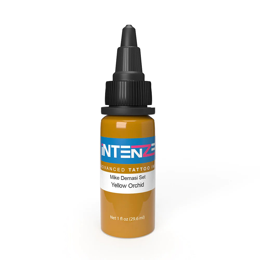 Yellow Orchid — Mike Demasi Series — Intenze Tattoo Ink — 1oz Bottle - Ultimate Tattoo Supply