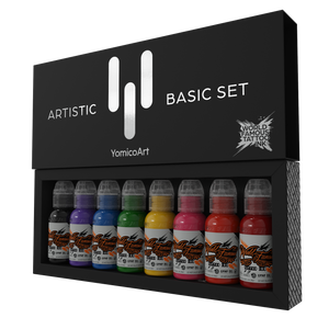 FK Irons x World Famous Yomico Special Edition ONE Machine & Artistic Basic Ink Kit - Ultimate Tattoo Supply