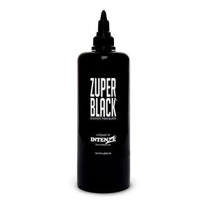 Zuper Black — Intenze Tattoo Ink — 12 oz Bottle - Ultimate Tattoo Supply