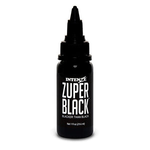 Zuper Black — Intenze Tattoo Ink — 1oz Bottle - Ultimate Tattoo Supply