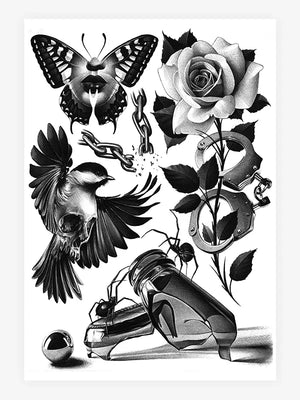Echoes of Time — 25 Years of Tattoo Art — Hardcover Book + Travel Tool Book - Ultimate Tattoo Supply