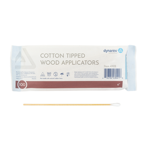 Cotton Tip Applicators - NON-STERILE - 6" long - Ultimate Tattoo Supply
