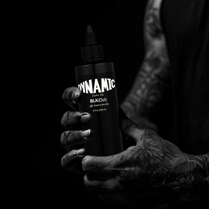 BLKout — Dynamic Tattoo Ink — 8oz Bottle - Ultimate Tattoo Supply