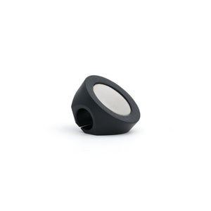 Bottom magnet on underside of Magnetic Cord Holder on white background
