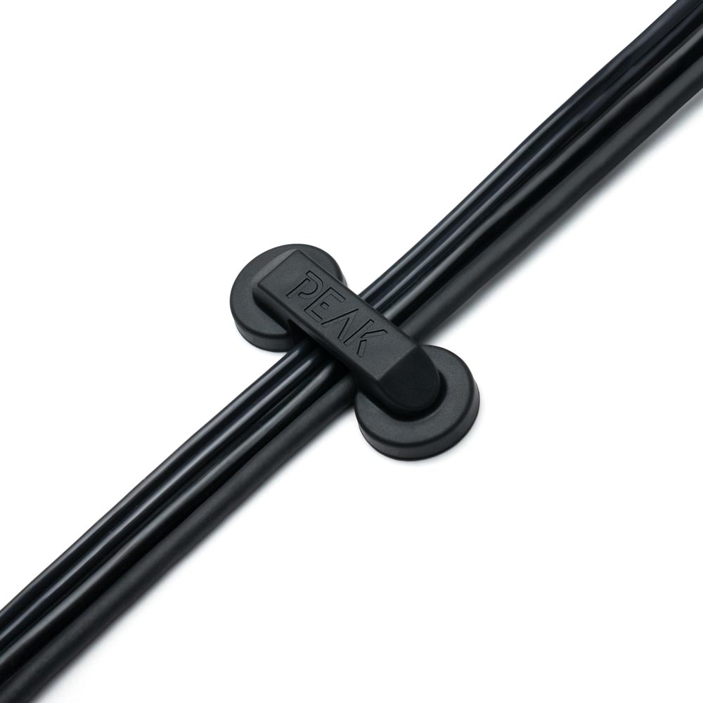 Example of Peak Magnetic Cord Manager holding cords