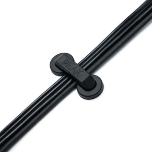 Example of Peak Magnetic Cord Manager holding cords