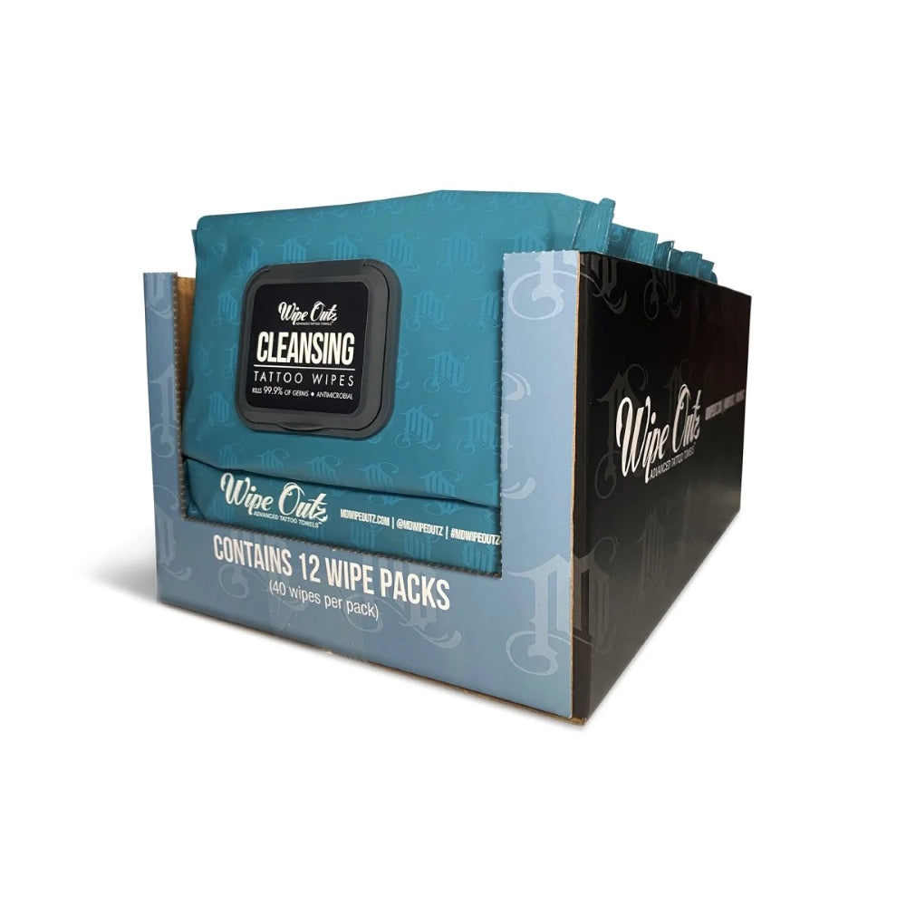 Wipe Outz Cleansing Tattoo Wipes — Pack of 40 - Ultimate Tattoo Supply
