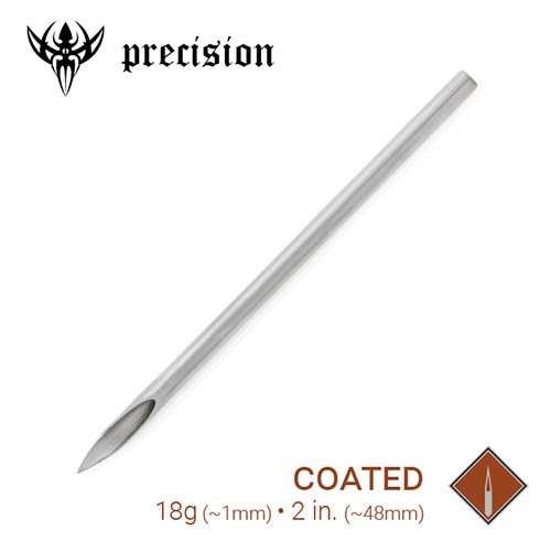 18g Sterilized 2" Coated Piercing Needle