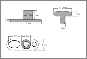 Dermal Piercing Kit with Dermal Anchor, Tops, Punches & Other Dermal Tools - Painful Pleasures