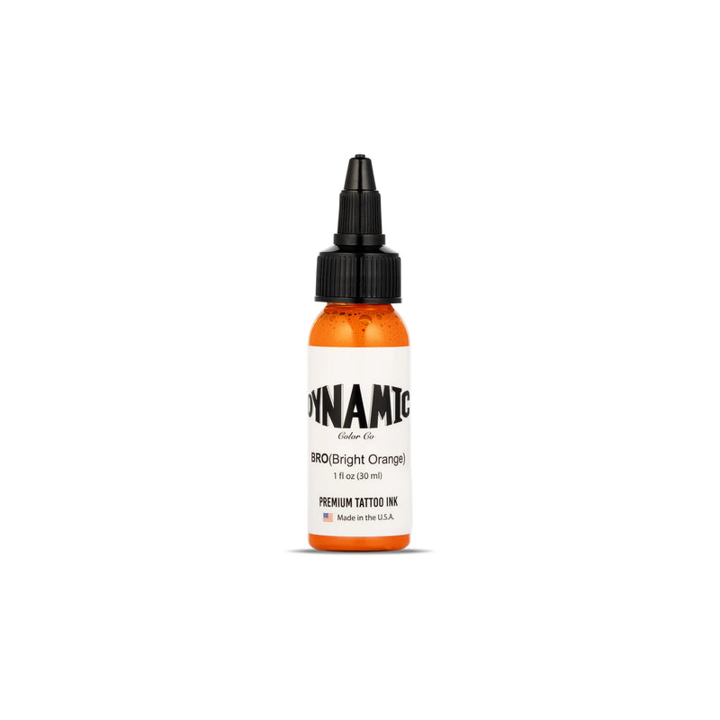 Dynamic Bright Orange Tattoo Ink - 1oz. Bottle - Ultimate Tattoo Supply