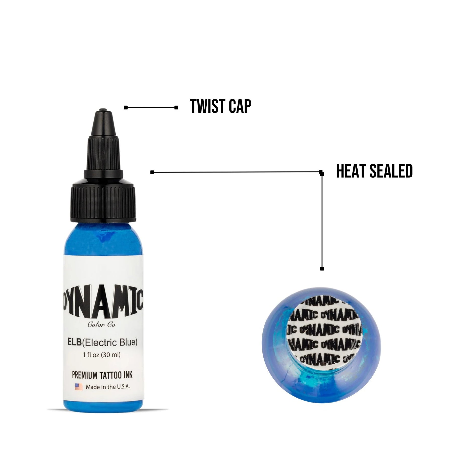 Dynamic Electric Blue Tattoo Ink - 1oz. Bottle - Ultimate Tattoo Supply