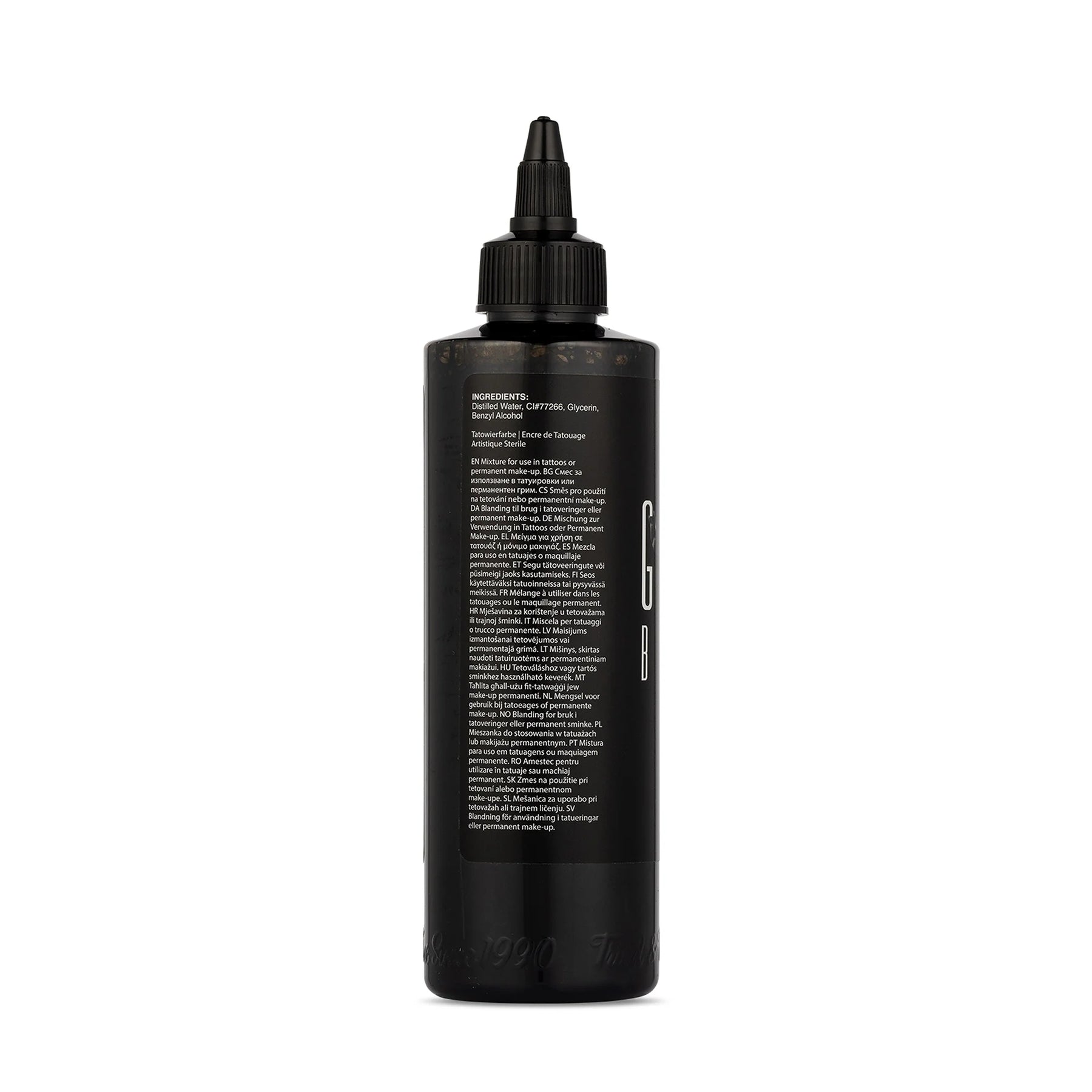 Dynamic Ganga Black Tattoo Ink — 8oz Bottle - Ultimate Tattoo Supply