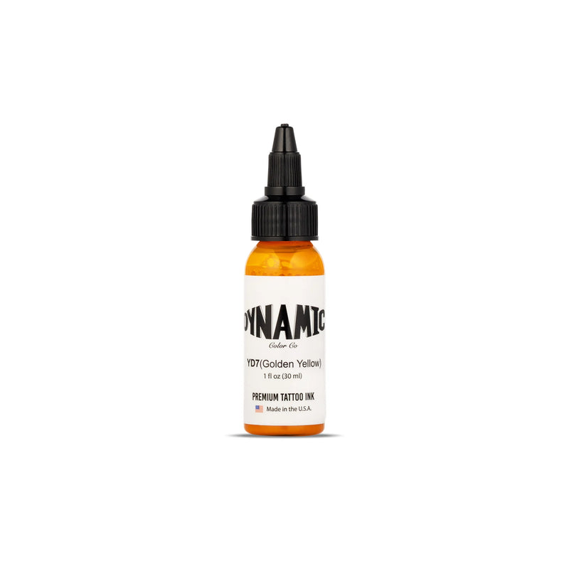 Dynamic Golden Yellow Tattoo Ink - 1oz. Bottle - Ultimate Tattoo Supply