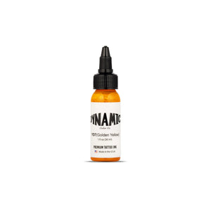 Dynamic Golden Yellow Tattoo Ink - 1oz. Bottle - Ultimate Tattoo Supply