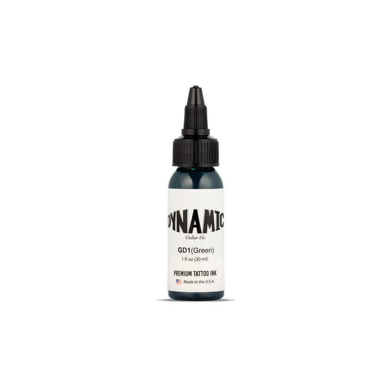 Dynamic Green Tattoo Ink - 1oz. Bottle - Ultimate Tattoo Supply