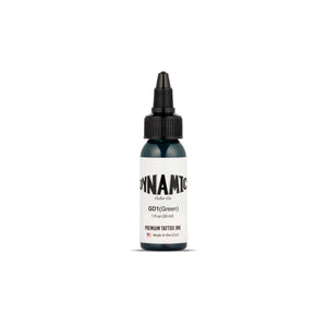 Dynamic Green Tattoo Ink - 1oz. Bottle - Ultimate Tattoo Supply