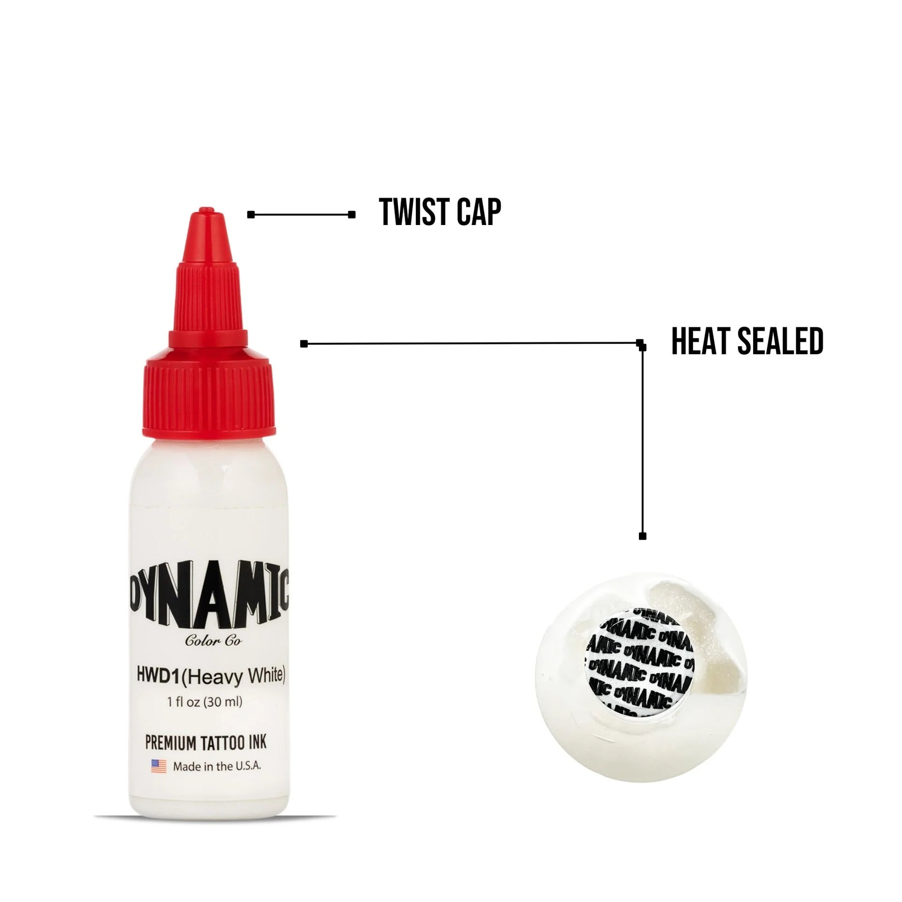Dynamic Heavy White Tattoo Ink — Pick Size - Ultimate Tattoo Supply