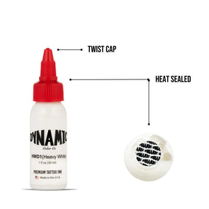Dynamic Heavy White Tattoo Ink — Pick Size - Ultimate Tattoo Supply