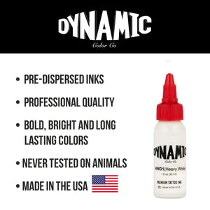 Dynamic Heavy White Tattoo Ink — Pick Size - Ultimate Tattoo Supply
