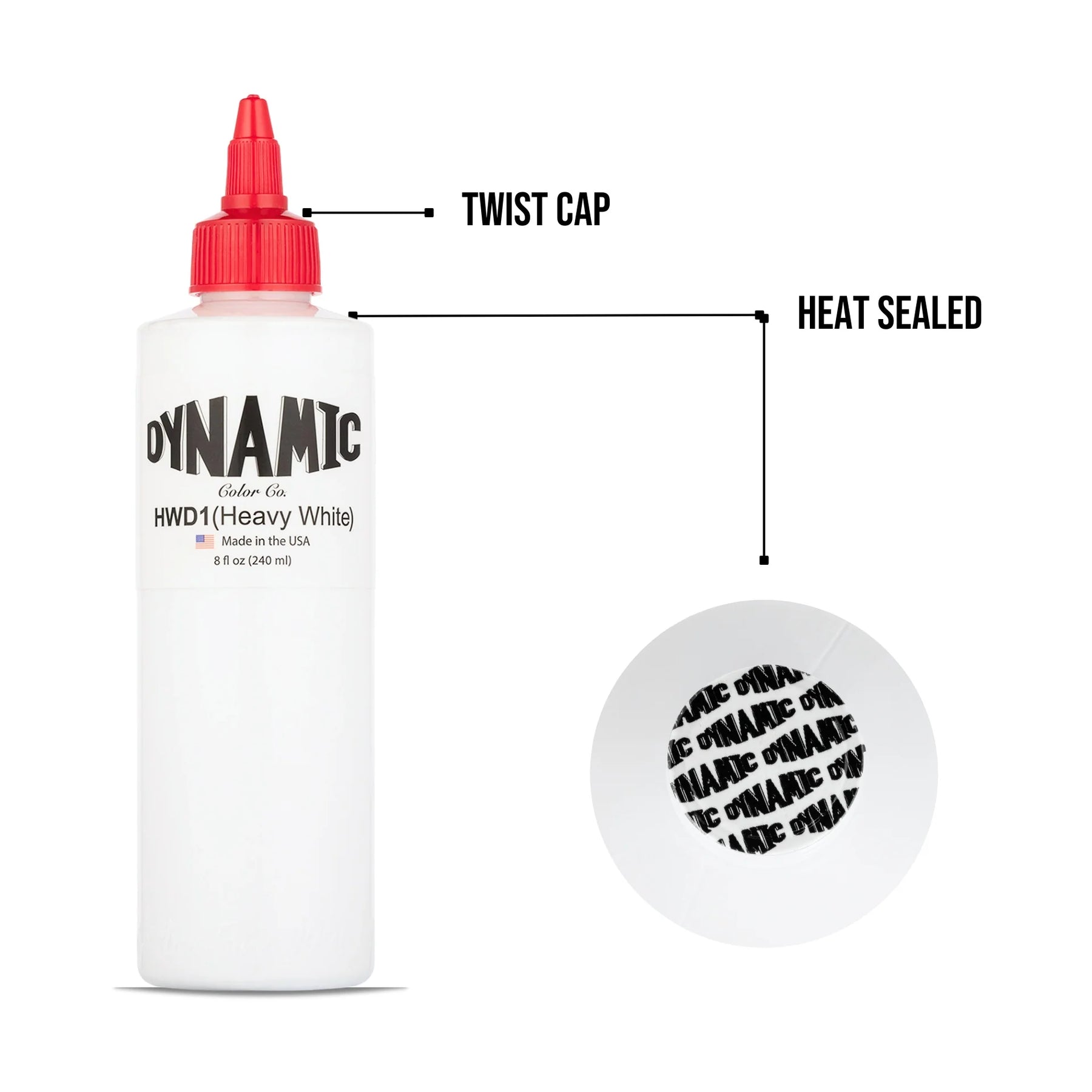 Dynamic Heavy White Tattoo Ink — Pick Size - Ultimate Tattoo Supply