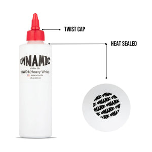 Dynamic Heavy White Tattoo Ink — Pick Size - Ultimate Tattoo Supply