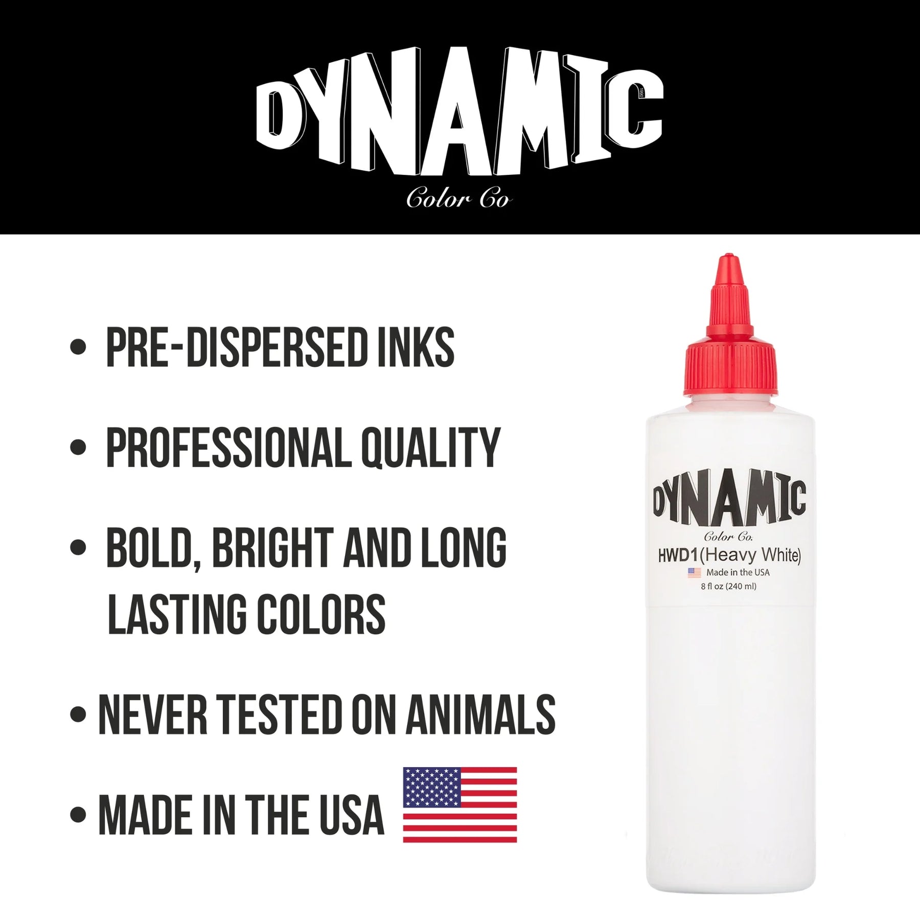 Dynamic Heavy White Tattoo Ink — Pick Size - Ultimate Tattoo Supply
