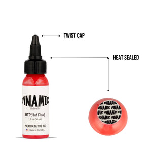 Dynamic Hot Pink Tattoo Ink - 1oz. Bottle - Ultimate Tattoo Supply