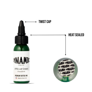 Dynamic Leaf Green Tattoo Ink - 1oz. Bottle - Ultimate Tattoo Supply