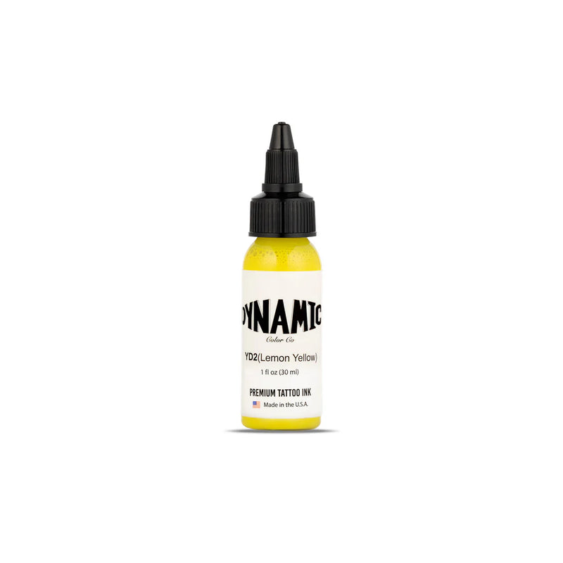 Dynamic Lemon Yellow Tattoo Ink - 1oz. Bottle - Ultimate Tattoo Supply