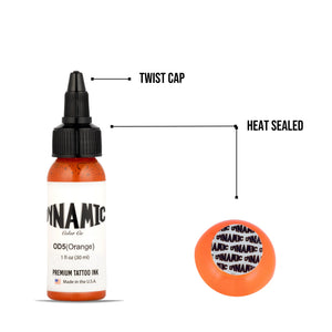 Dynamic Orange Tattoo Ink - 1oz. Bottle - Ultimate Tattoo Supply