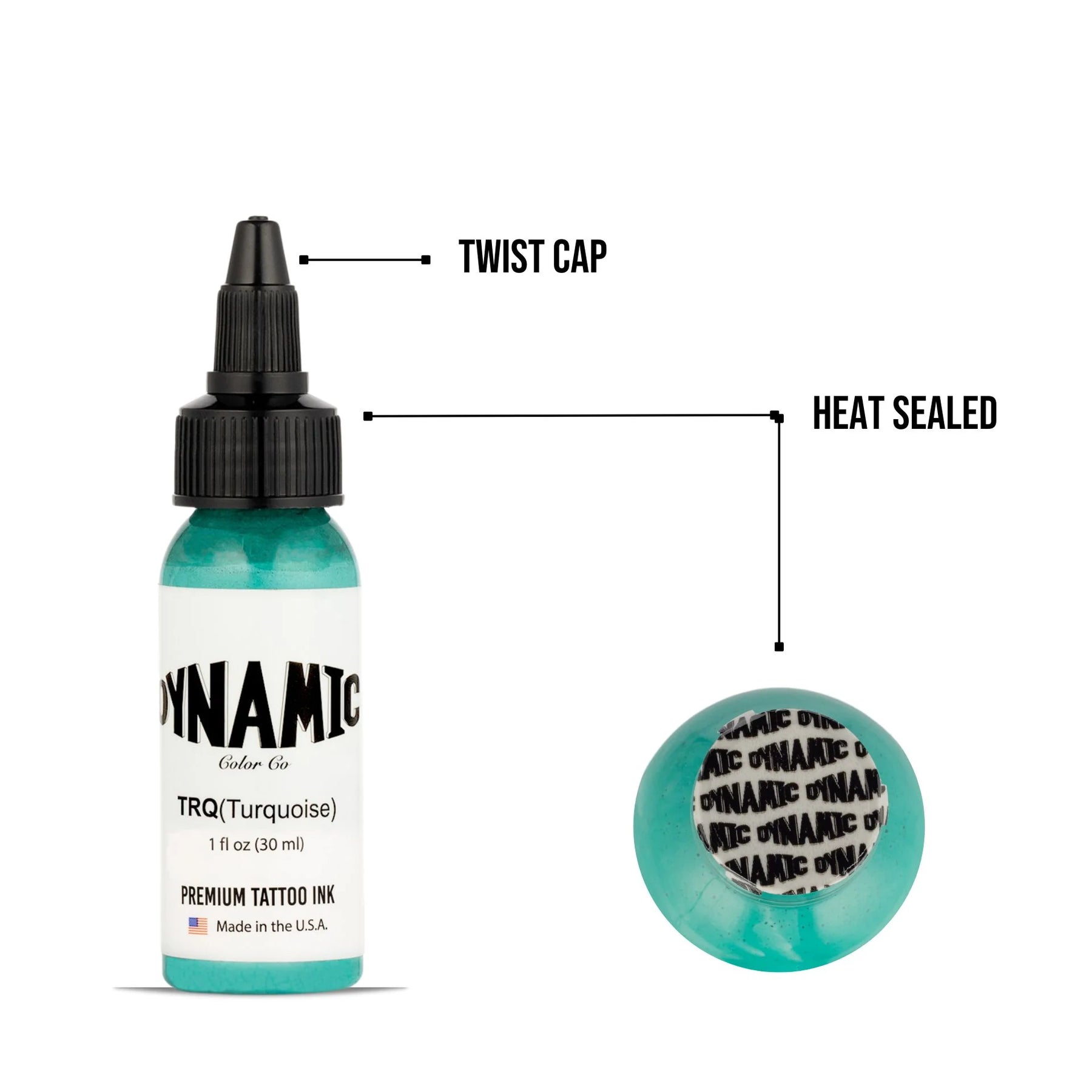 Dynamic Turquoise Tattoo Ink - 1oz. Bottle - Ultimate Tattoo Supply