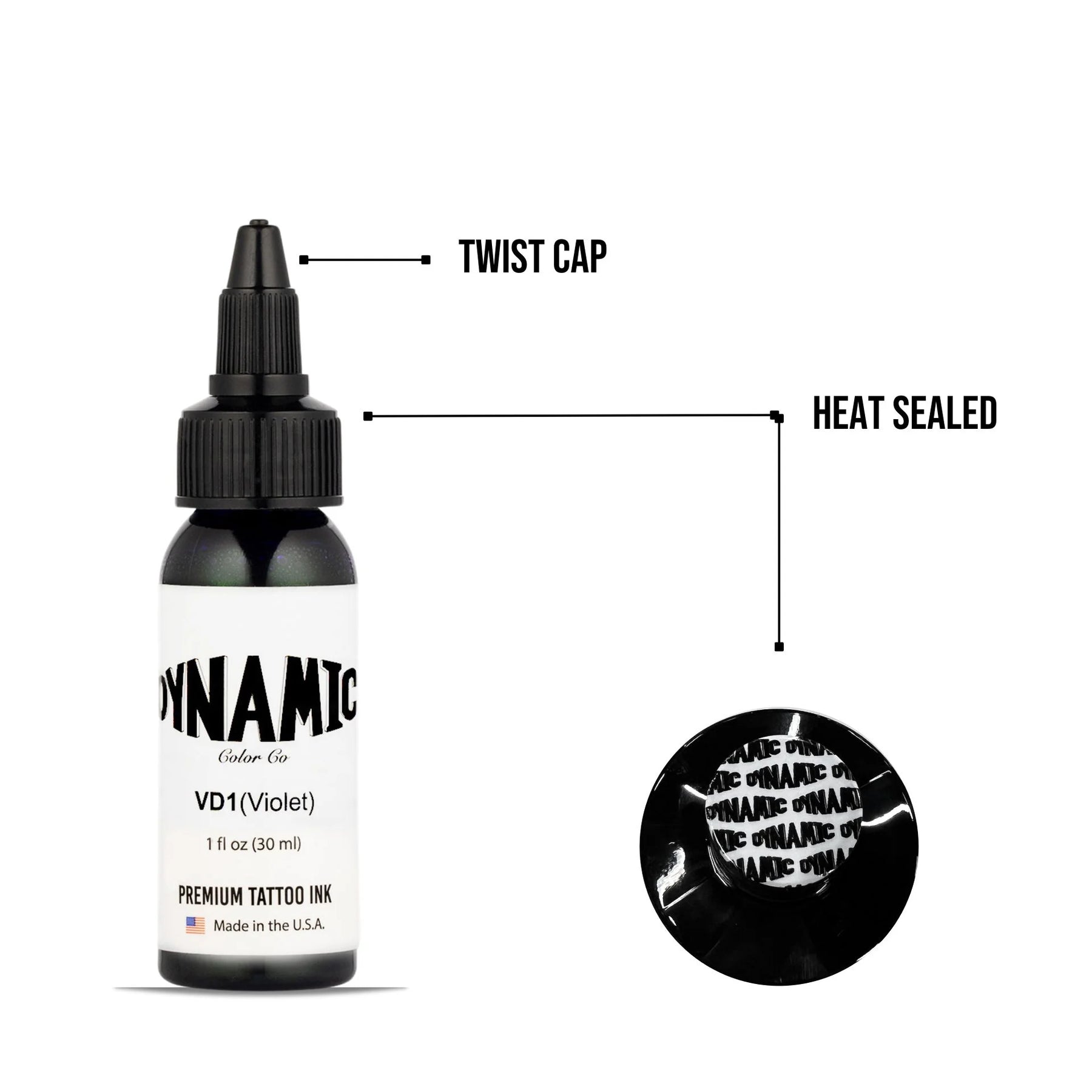 Dynamic Violet Tattoo Ink - 1oz. Bottle - Ultimate Tattoo Supply