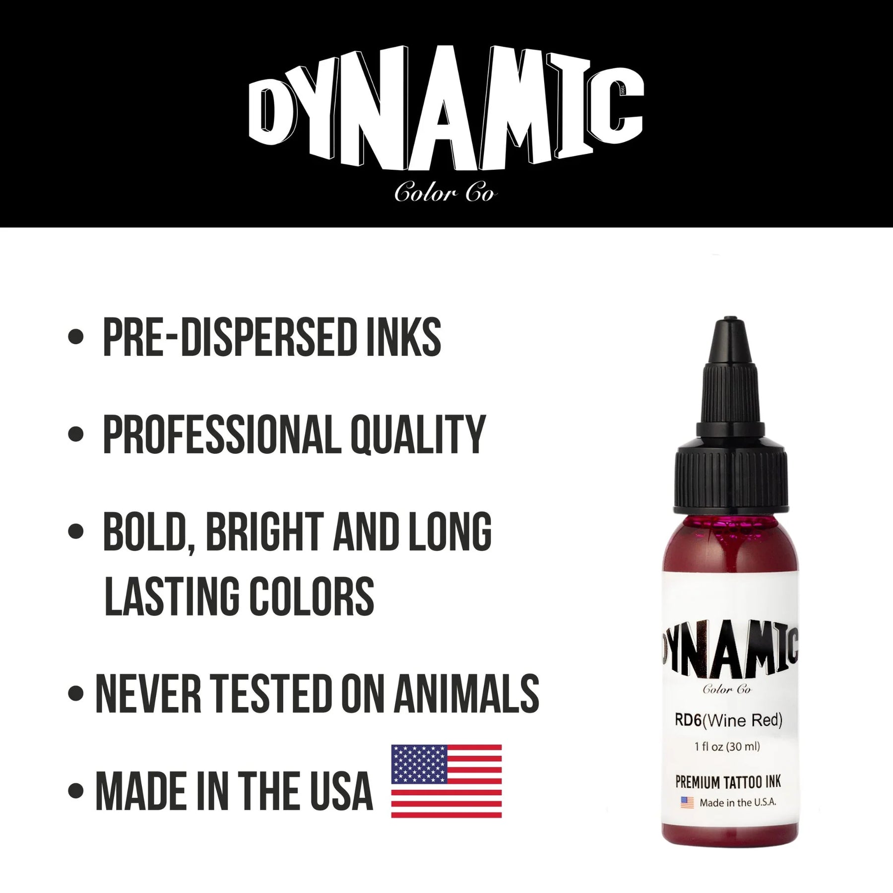 Dynamic Wine Red Tattoo Ink - 1oz. Bottle - Ultimate Tattoo Supply