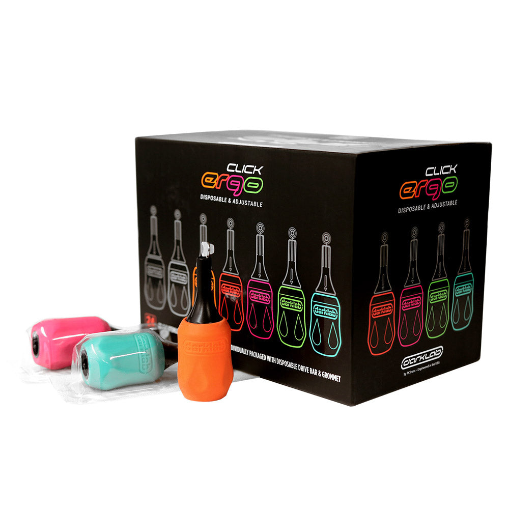 FK Irons - Click Ergo Disposable Cartridge Tube - Assorted Colors - Ultimate Tattoo Supply