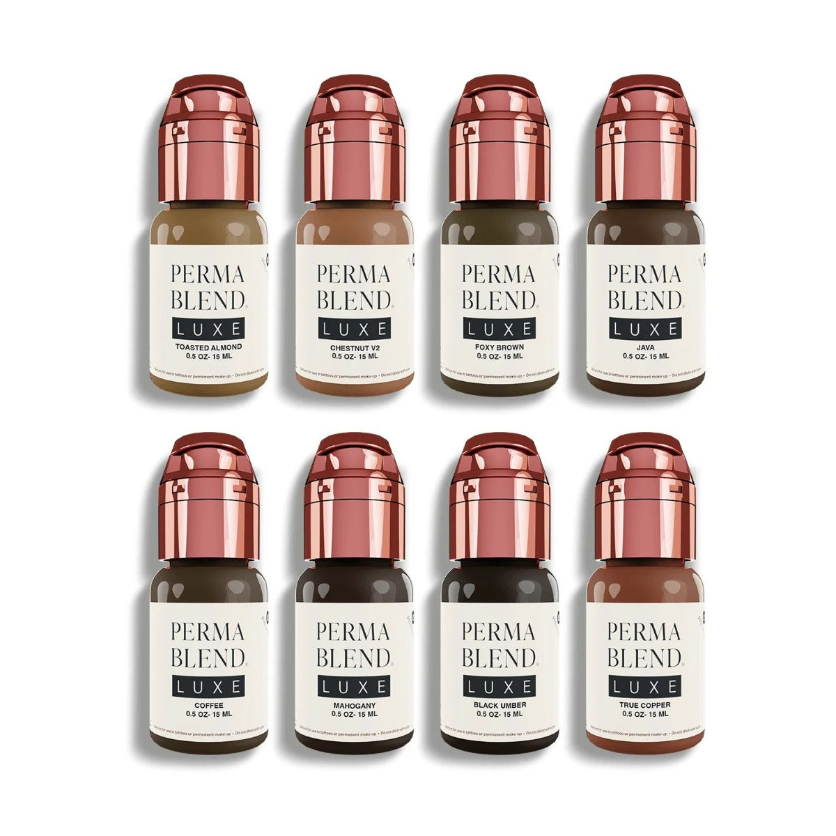 Luxe Brow Chicka Wow Wow Brow Set — Luxe Perma Blend — 8 1/2oz Bottles - Ultimate Tattoo Supply