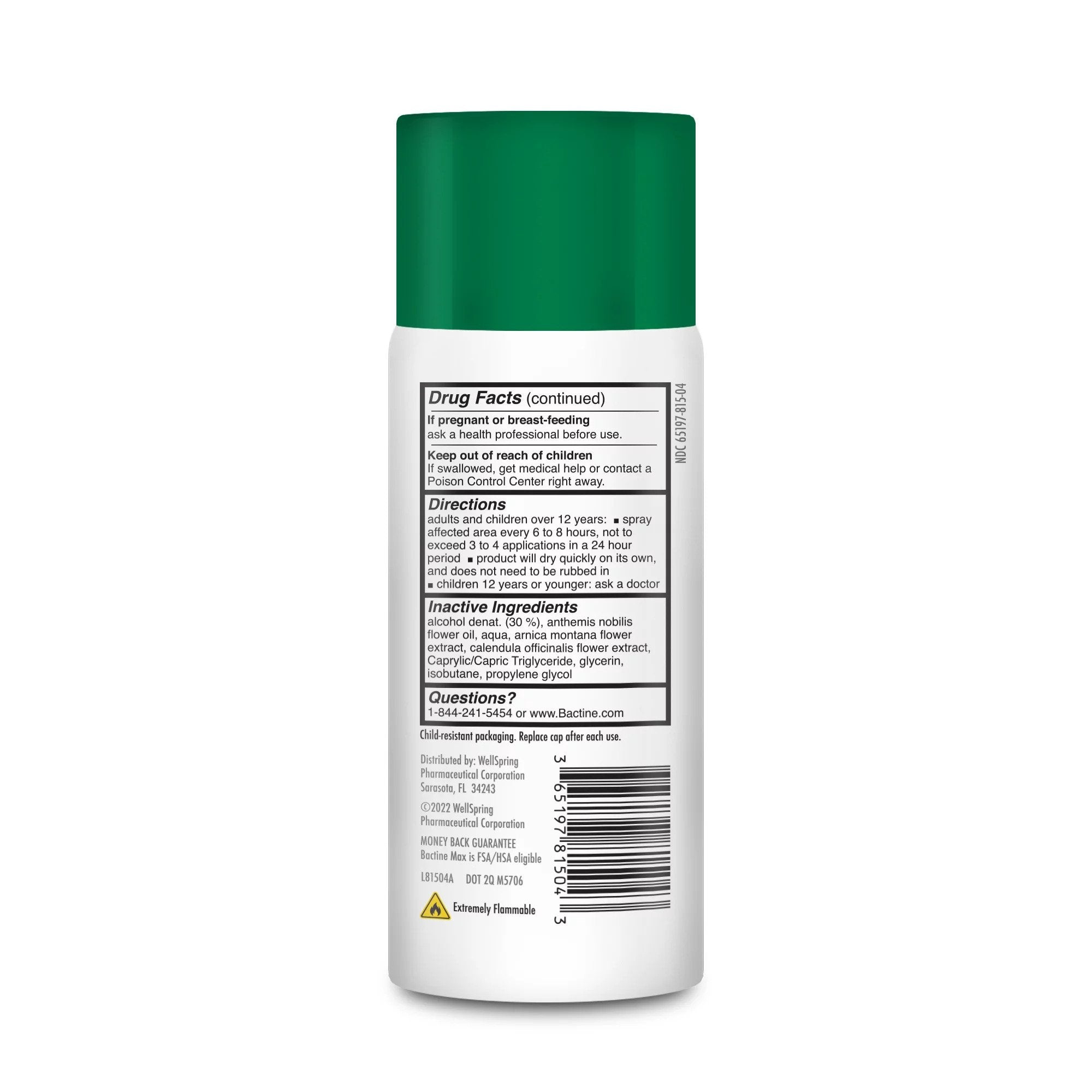 Bactine Max Dry Spray — 4oz Bottle Ultimate Tattoo Supply