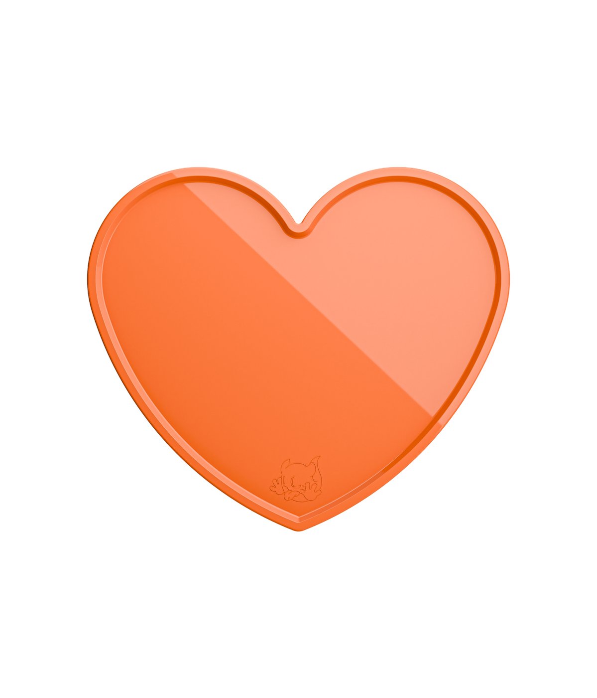 Ghost Tattoo Heart Tray (Tray Only) Orange