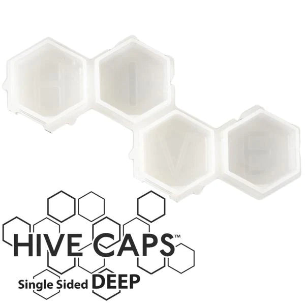 Deep Hive Caps™ — Bag of 200 Ink Caps (50 Pieces) — Pick Color - Ultimate Tattoo Supply