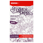 Kores Tattoo Stencil Transfer Paper — 100 Sheets — Pick Size