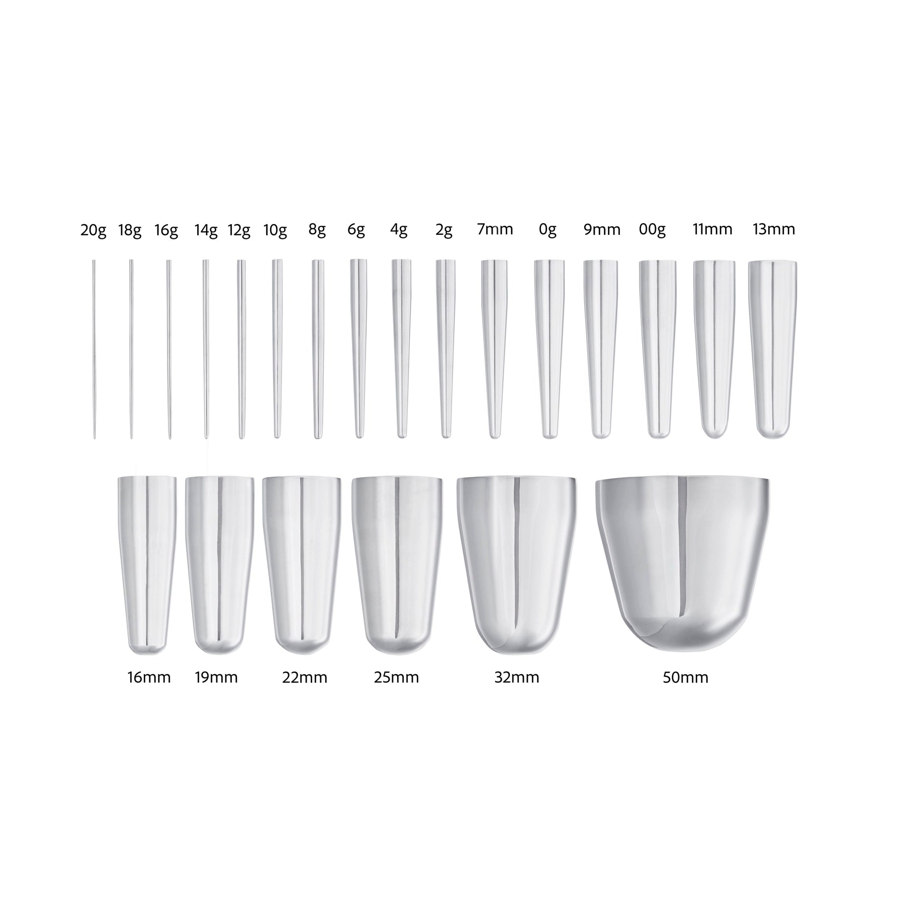 Calor Style Body Piercing Taper — 20g–2” — Price Per 1 - Painful Pleasures