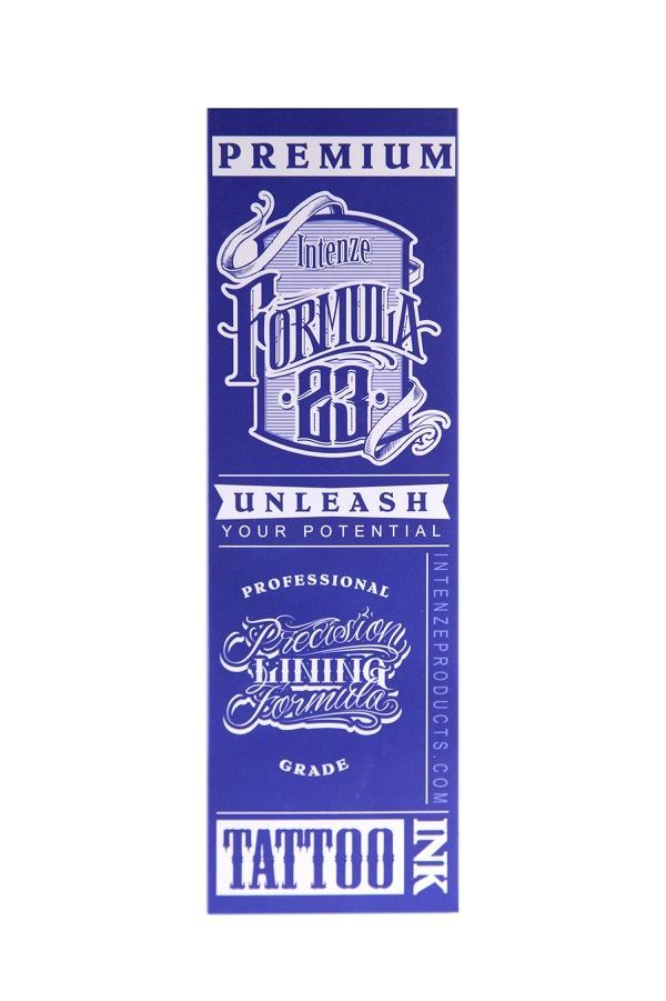 Formula 23 Black Tattoo Ink by Intenze Ink — 10oz Bottle - Ultimate Tattoo Supply