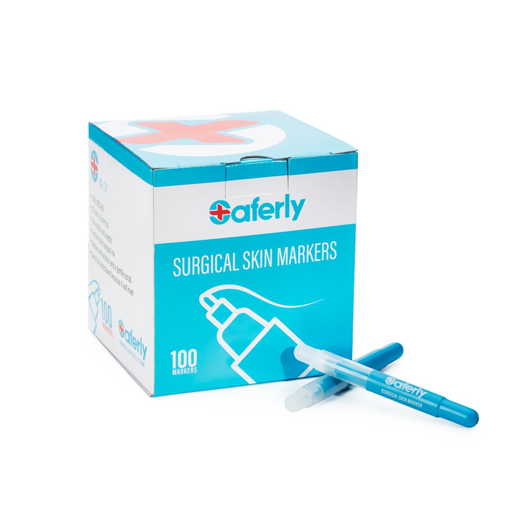 Saferly Fine Tip Surgical Skin Markers — Single or Case of 100 - Ultimate Tattoo Supply