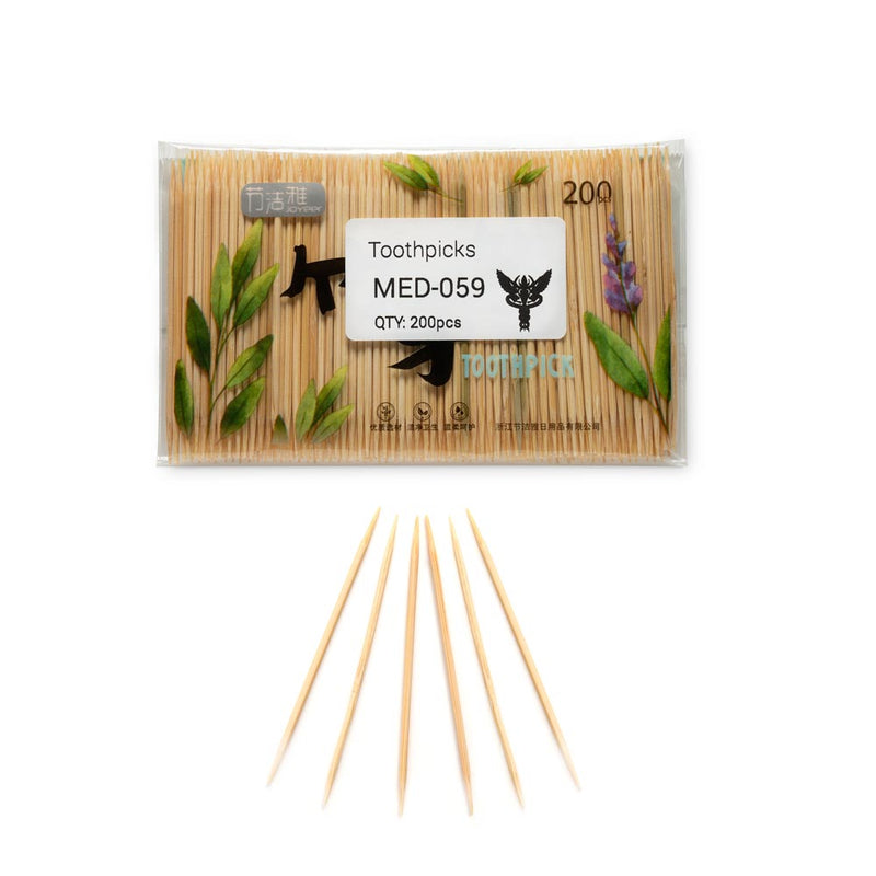 Bamboo Toothpicks — Bag of 200 Toothpicks - Painful Pleasures