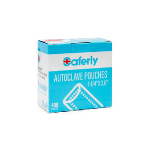 Saferly Sterilization Heat Seal Autoclave Pouches for Body Jewelry — Box of 400