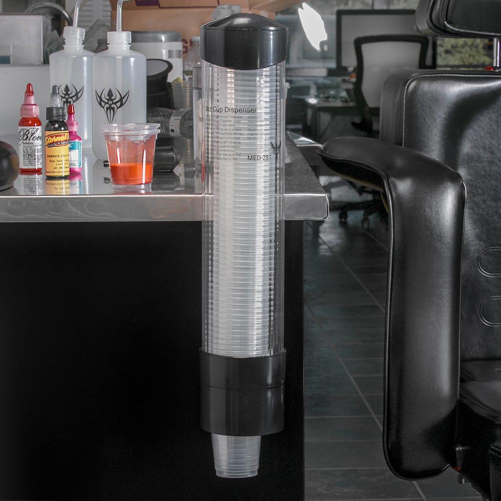 3oz Cup Dispenser Wall Mount - Ultimate Tattoo Supply