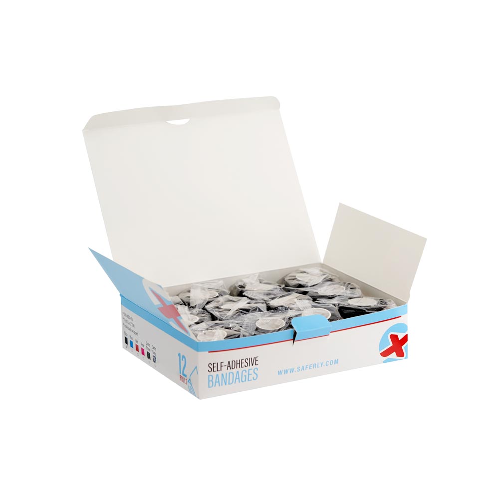 Saferly 2" Cohesive Wrap — Box of 12 - Ultimate Tattoo Supply
