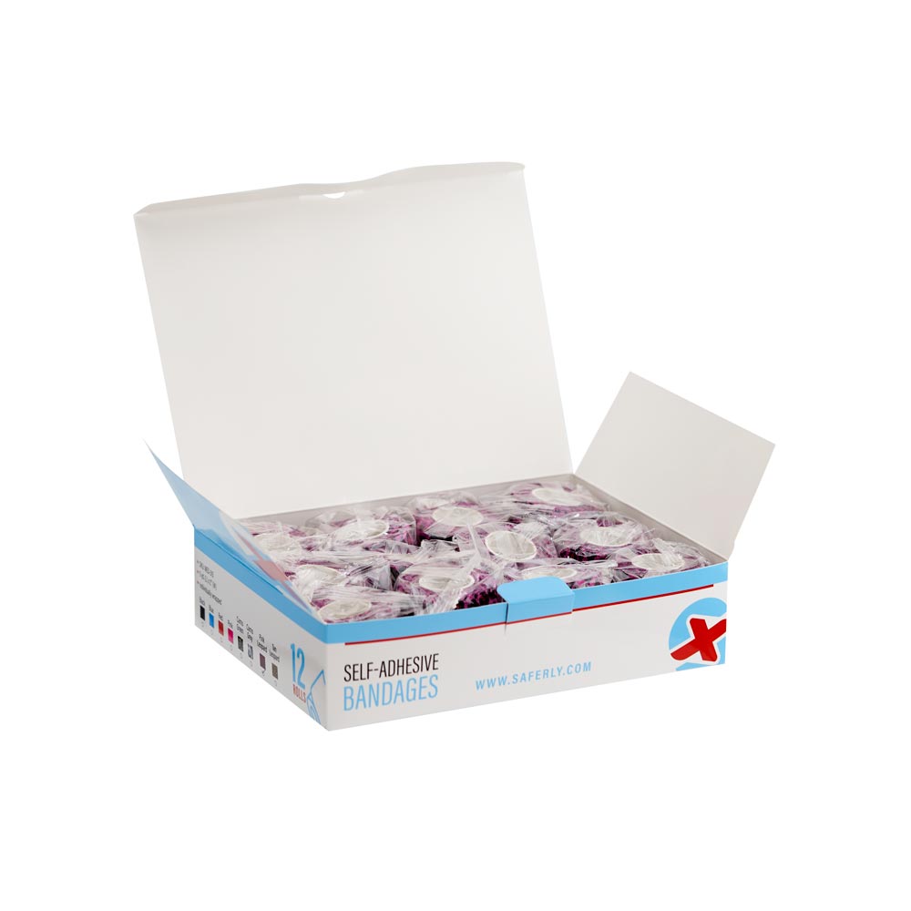 Saferly 2" Cohesive Wrap — Box of 12 - Ultimate Tattoo Supply