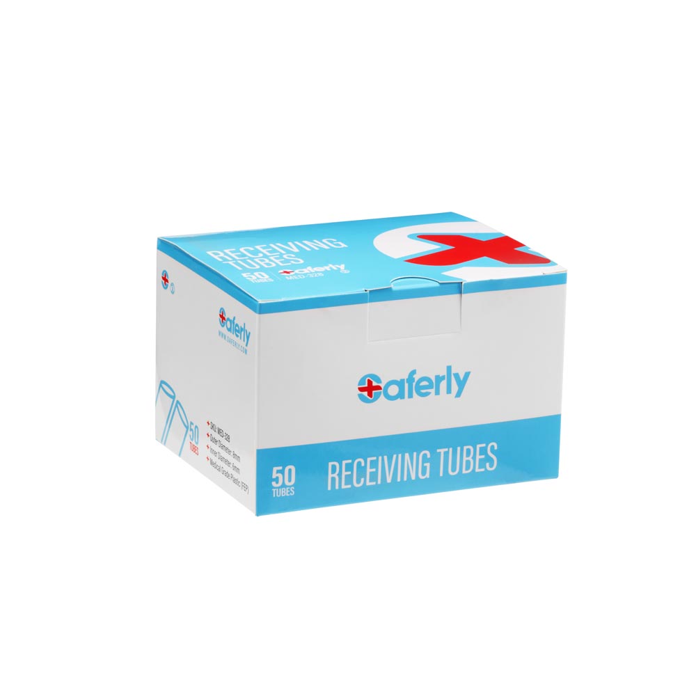 Saferly Plastic Disposable 0g Receiving Tubes — Box of 50 - Ultimate Tattoo Supply