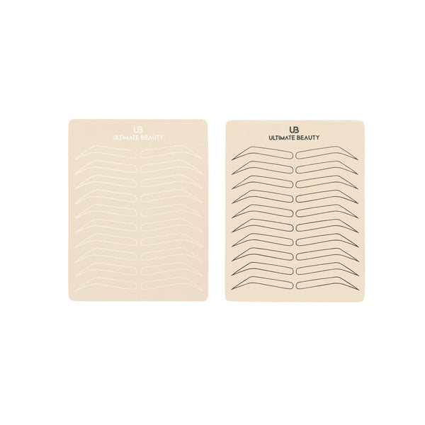Ultimate Beauty Eyebrow PMU Practice Sheet — Double-Sided - Ultimate Tattoo Supply